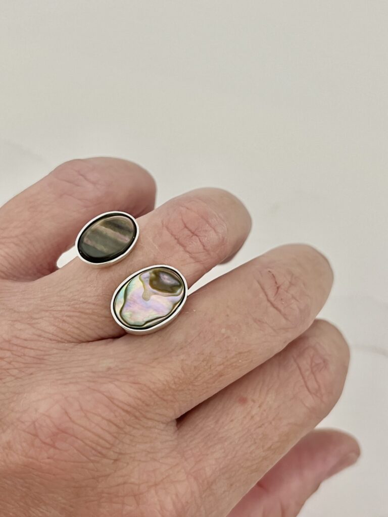 Anel Unique (Madrepérola e Abalone)