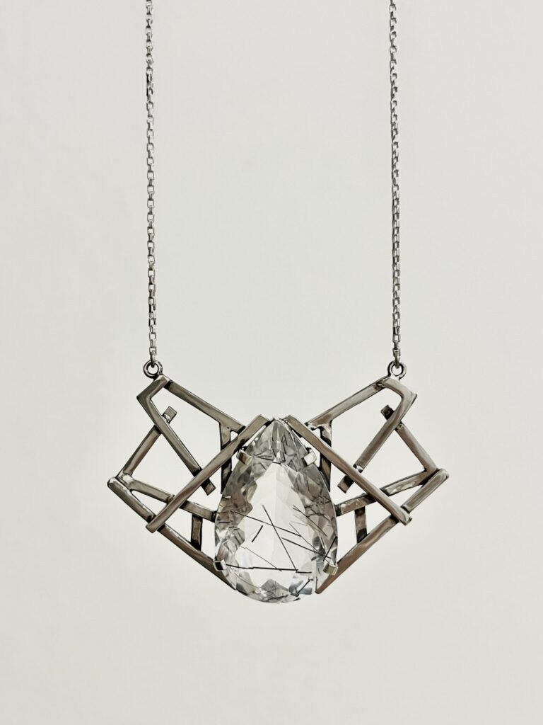 Colar Casulo (Quartzo Rutilado)