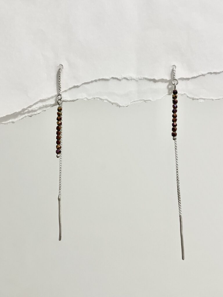 Brinco Slim Aurora (Hematita)